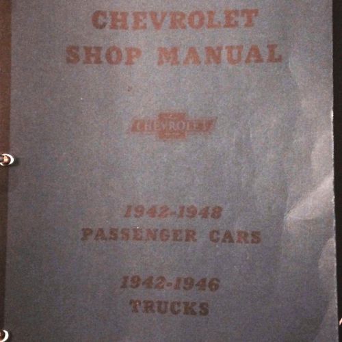 Chevrolet truck shop service manual 1942 1943 1944 1945 1946 overhaul chevy