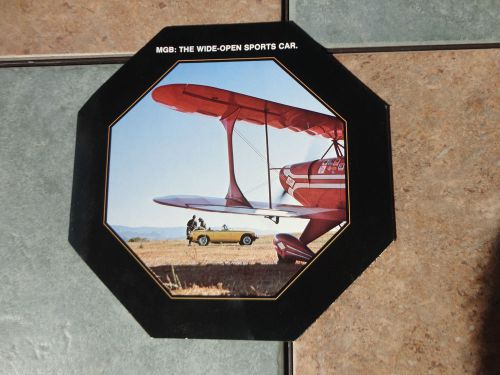 Vintage mgb original sales brochure 1977 octagonal shape