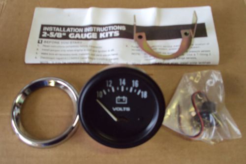 2 5/8&#034; voltage gauge with chrome bezel part # s5755