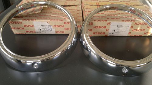 Mercedes w110  dual headlights bezel - bosch 1 305504 261 oem. new old stock.