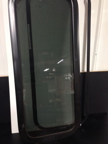 Rv motorhome trailer solid window 15 x 36  with trim ring play house hunting