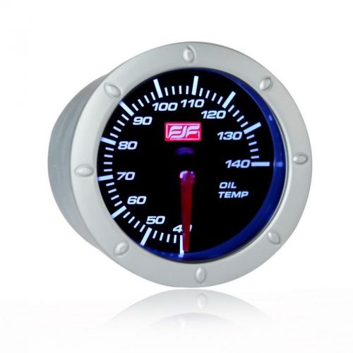 40~140°c 2&#034; 52mm  white led displayed dailoil temp car  smoke gauges meters