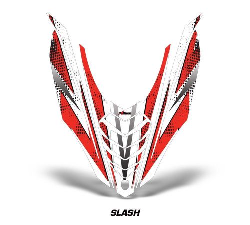 Yamaha viper sr/srt sled sticker decal hood graphic kit 2013-2014 slash - red