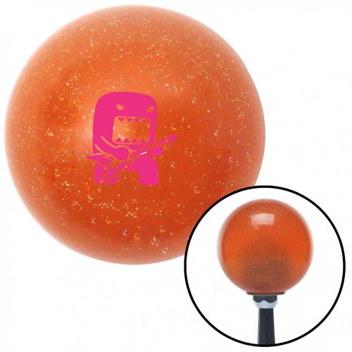 Pink domo jammin orange metal flake shift knob with 16mm x 1.5 insertsolid