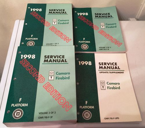 1998 camaro firebird service manual 4vols z28 trans-am berlinetta gm 2nd edition