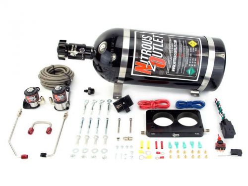 Nitrous outlet wet plate nitrous kit - 2005-10 mustang 4.6l 50-200hp jetting