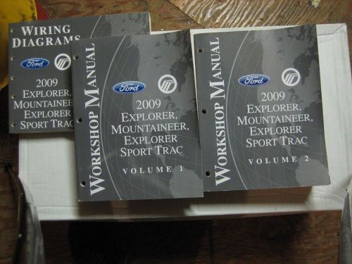 Ford oem shop manual and wiring diagrams 2009 explorer sport trac mountaineer