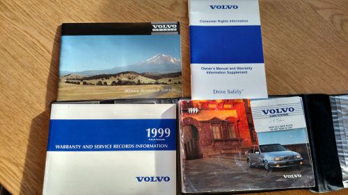 1999 volvo s70 &amp; v70 owners manual set