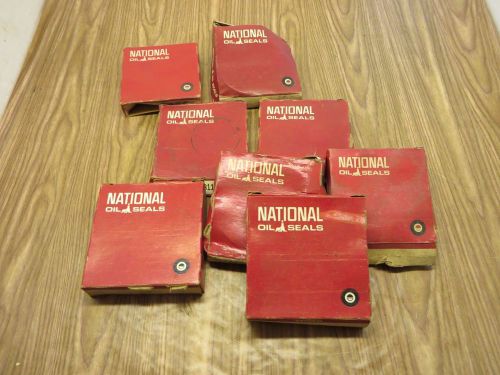 Lot of 8 national oil seals - see description/photos for numbers on each seal