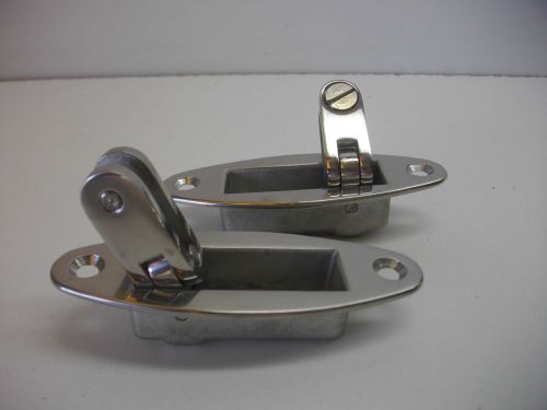 Accon marine stainless universal flush mount deck hinge bimini top mount 2 each