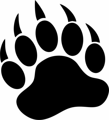 Bear paw - vinyl sticker decal - totem animals - bear