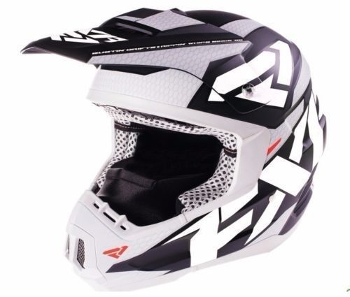 2016 fxr torque core black/white motorcycle/snowmobile helmet - 2xl- xxl-dot/ece