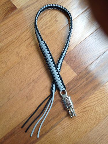 Biker&#039;s get back whip 34&#034; +/- silver gray &amp; black &#034;bare ends-unweighted&#034;