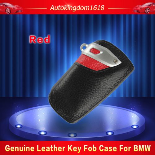 New genuine leather sport line key fob holder cover case for bmw 1-7 series x3