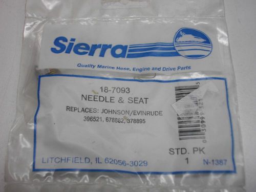 Sierra 18-7093 carb needle &amp; seat omc evinrude johnson 396521 678882 378895