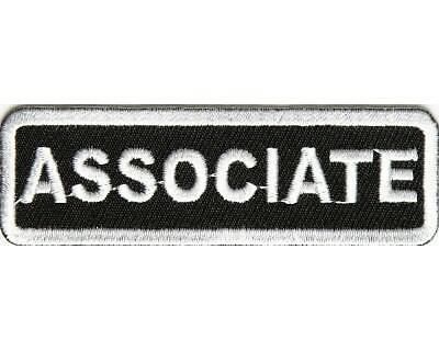 Associate patch 4 bikie biker vest scooter helmet  rocket softail fatboy shovel