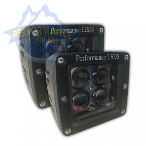 2x 4&#034; 20w led lights 4d cube pods