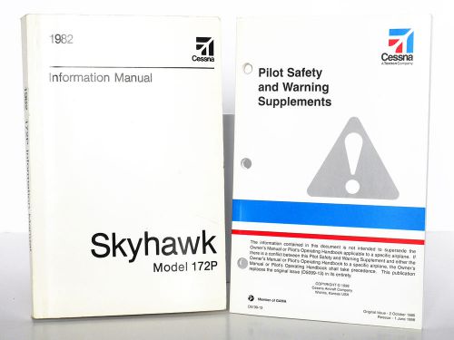 Cessna skyhawk 1982 model 172p information manual + pilot safety supplements