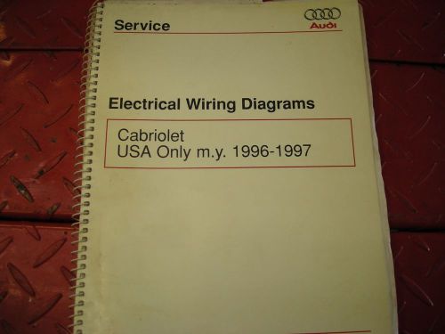 Audi wiring diagrams cabriolet 96-97 factory issued free shipping