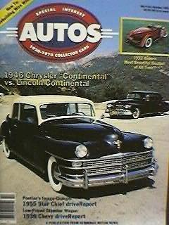 1939 chevrolet 1955 pontiac starchief 1932 auburn 1946 chrysler 1947 continental