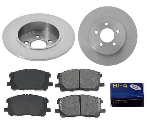 Rear ceramic brake pad set &amp; rotor kit for 2009-2014 dodge challenger