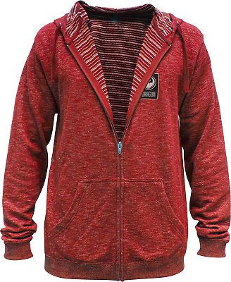 Dragon midway mens zip up hoodie rojo/red