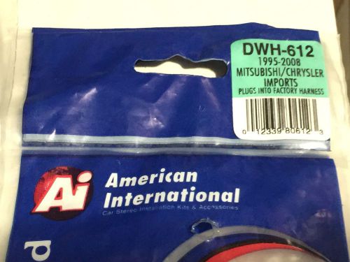 ★ dodge-mitsubishi wiring harness  adapter plug for aftermarket radio dwh612 ai