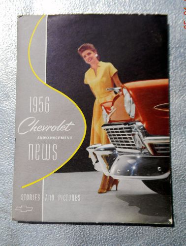 Very rare 1956 chevrolet dealer press kit  corvette etc..