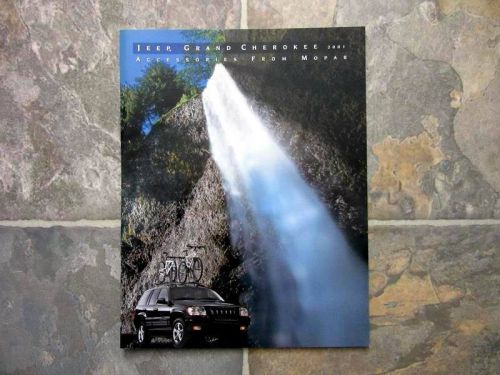 2001 jeep grand cherokee accessories - original sales brochure book catelog