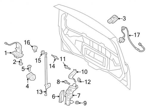 Ford oem trunk lock actuator motor ej5z7843150a image 1