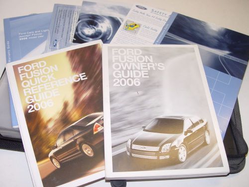 2006  ford fusion owners manual set se ses  all models