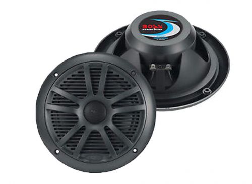 Best new pair boss mr6b 6.5&#034; dual cone 180w black marine boat car audio speakers