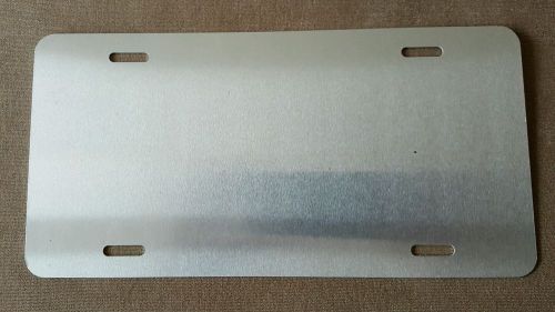 Blank silver / white acrylic mirrored license plates 12&#034; x 6&#034;