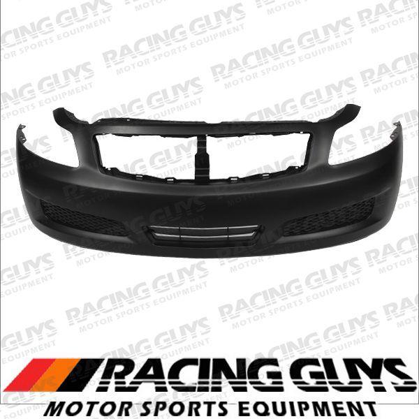 07-08 infiniti g35 4dr front bumper cover primered new facial plastic in1000234