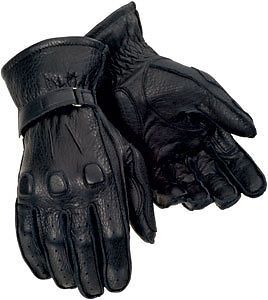 Tourmaster deerskin summer black gloves size large