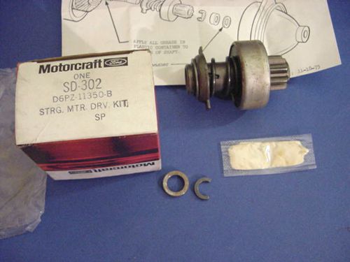 1981-82-85-90-91 ford bronco pickup e-f-150-250 mustang starter drive (nos)