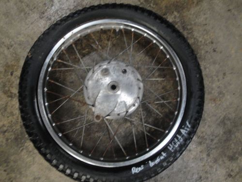 74 1974 yamaha 125 enduro motorcycle body rear wheel tire 3.25-18