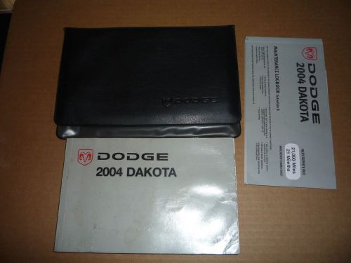 2004 dodge dakota owner&#039;s manual set