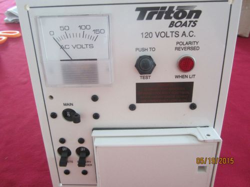 Shore power paneltriton boat 120 volt a.c .p# tr061p01259