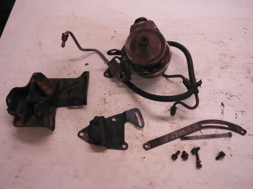 72-76 big block buick 455 power steering pump w brackets alternator p/s