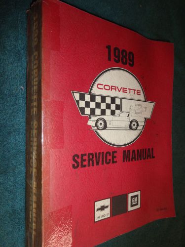 1989 corvette shop manual / original g.m. service book