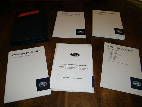 2014 land rover range rover sport owners manual with case lan179