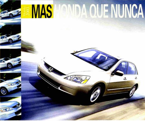 2003 honda spanish brochure-accord-s2000-crv-element-insight-civic-pilot-odyssey