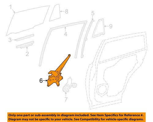 Toyota oem 13-15 rav4 rear door-window regulator 698040r030