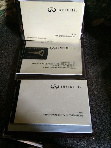 Infiniti i30 owners manuals with master key read below