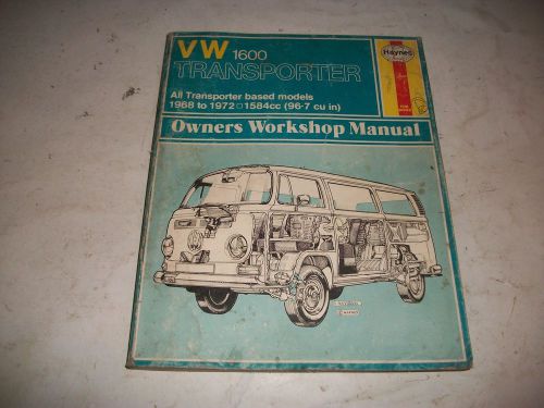 1968-1972 volkswagon  vw 1600 transporter haynes workshop manual cmystore4more