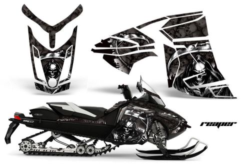 Amr ski doo rev-xr gsx summit kit snowmobile sled sticker wrap 2013 reaper black