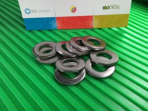 Metric m10 flat washers, stainless steel metric flat washers m10, bag of 10