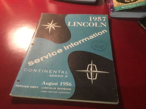 Shop manual 1957 lincoln