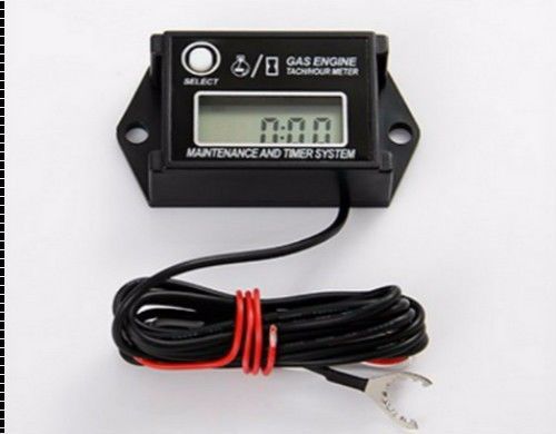 Go kart digital tachometer hour meter w/ max rpm recall 2 &amp; 4 stroke engine